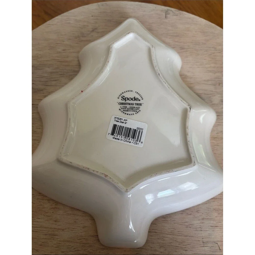 NEW Spode Christmas Tree Shape Figural 9